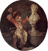 WATTEAU, Antoine, Le Singe sculpteur